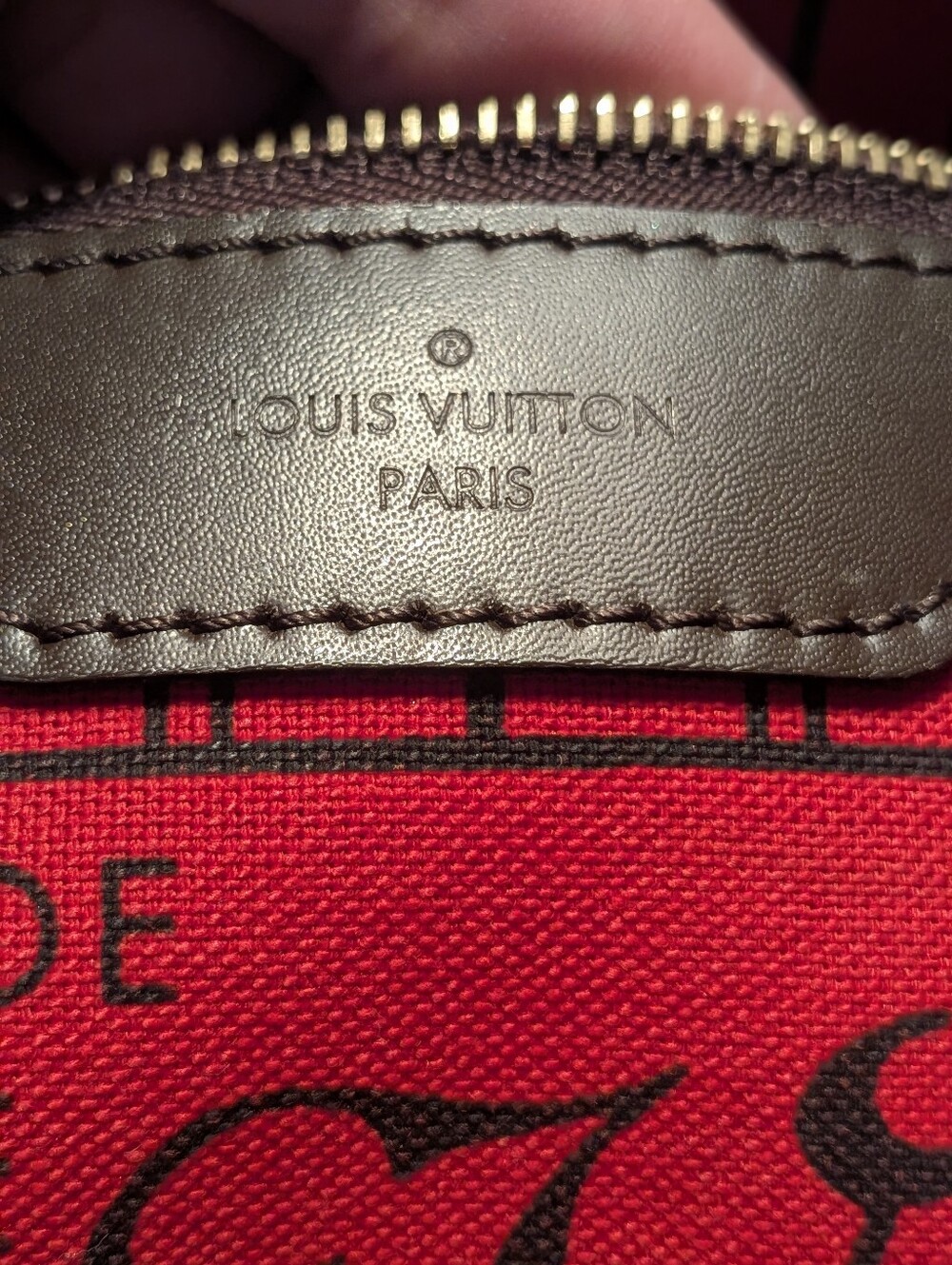 Authentic LV Bundle Neverfull PM Damier Ebene W Pouch - Picture 2 of 16